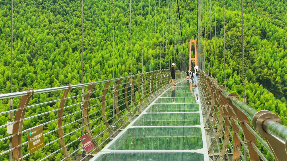 竹海滑道,玻璃天桥,暑假清凉世界尽在中国大竹海!