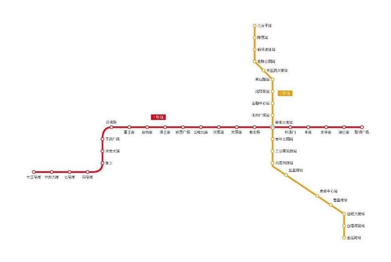 (地铁1,2号线线路图)