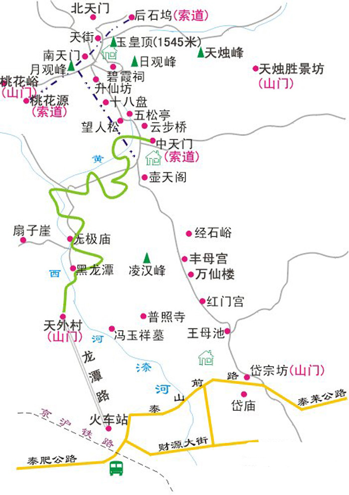 登泰山有好几条路线,游人常选择的是两条,一个是从红门入口