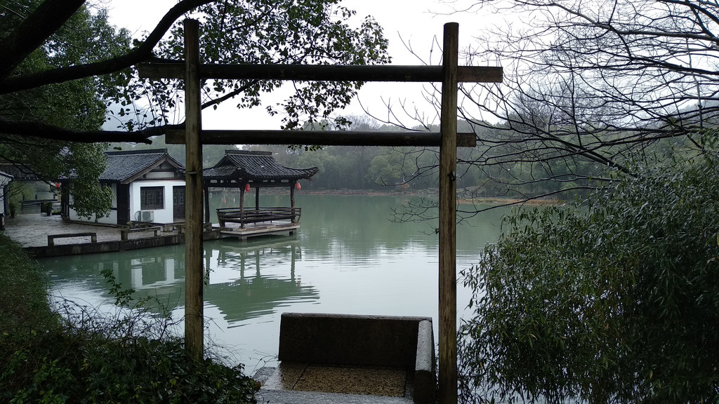 绍兴的兰亭与王羲之:冬雨中游览兰亭景区