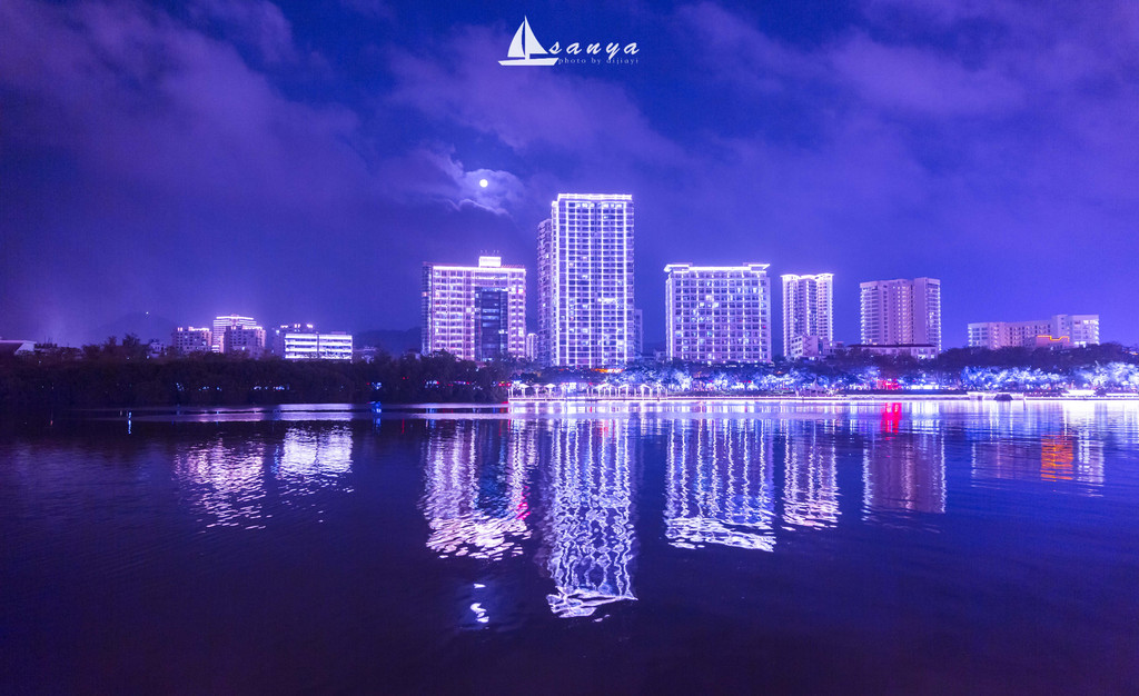 三亚市夜景