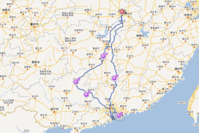 丹霞山-珠海-深圳-广州-黄姚古镇-桂林山水-南岳衡山-武汉.