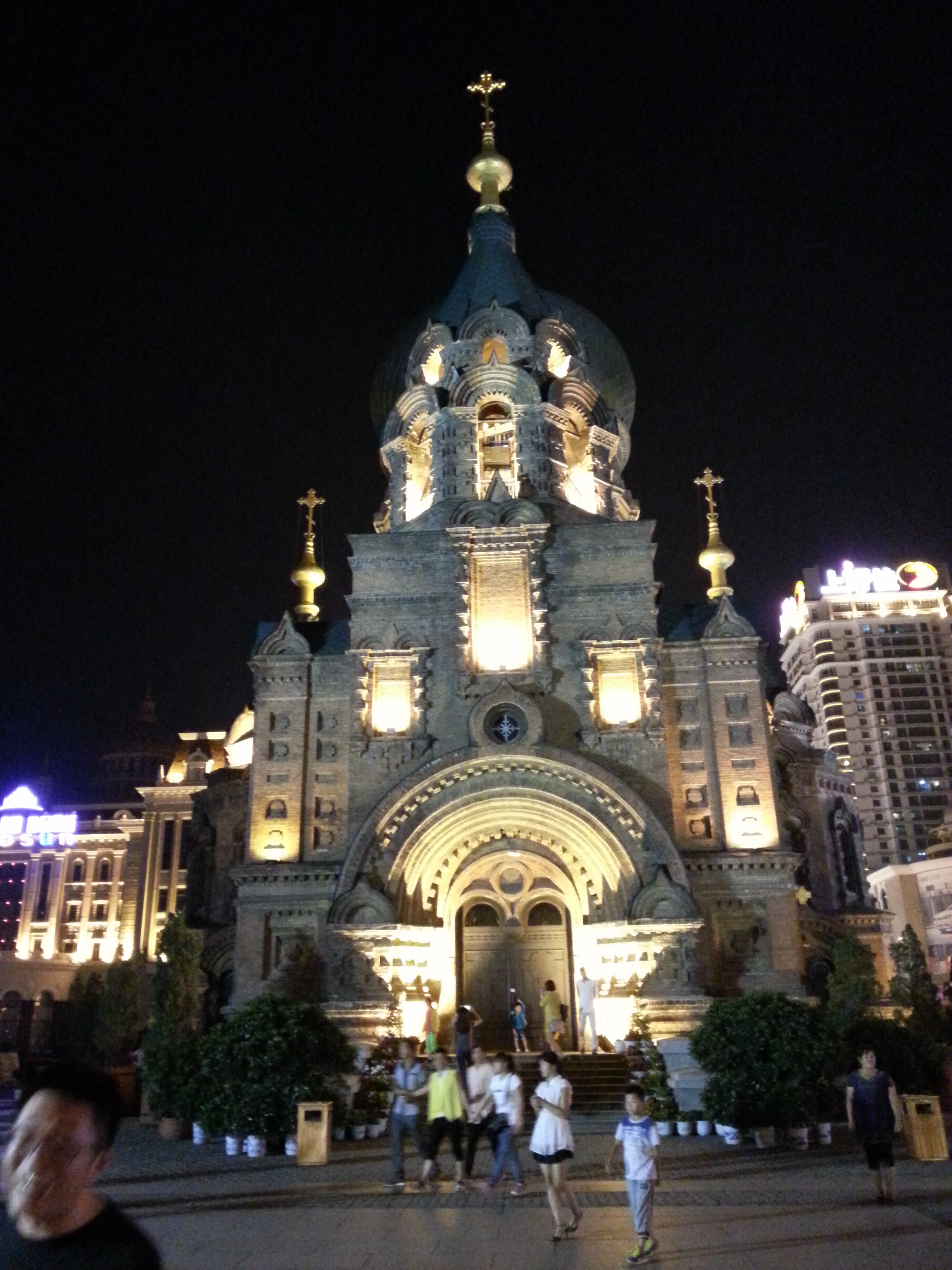 索菲亚大教堂夜景 圣索菲亚大教堂