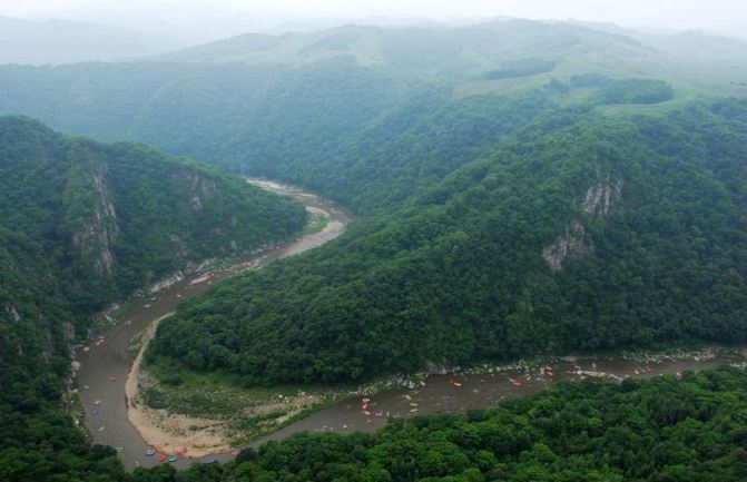 中国北方第一漂清原红河峡谷漂流一日自由行图