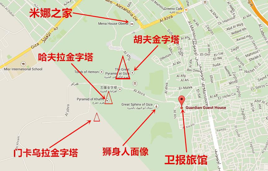 从开罗市区前往金字塔,直接打车司机往往开口就要100埃镑,还到80埃镑