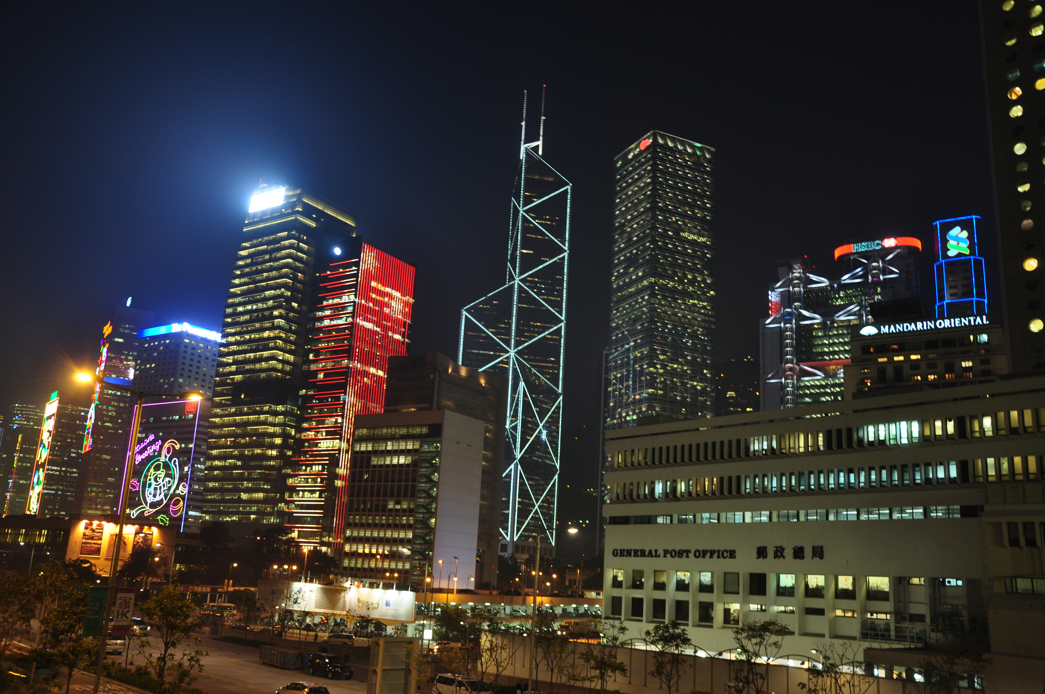 香港夜景 维多利亚港