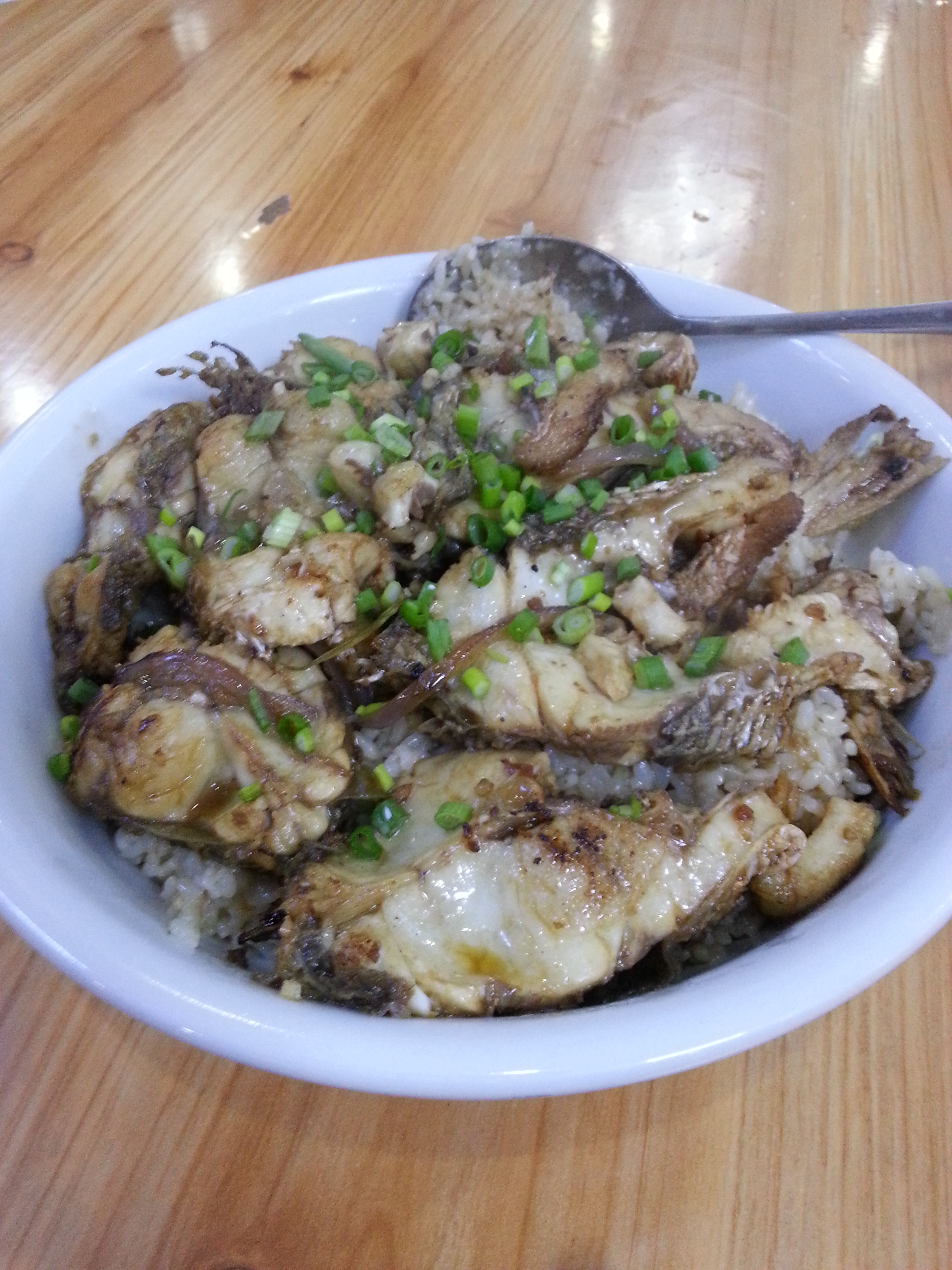 白瓜鱼焖饭,湄洲岛特色,还行.