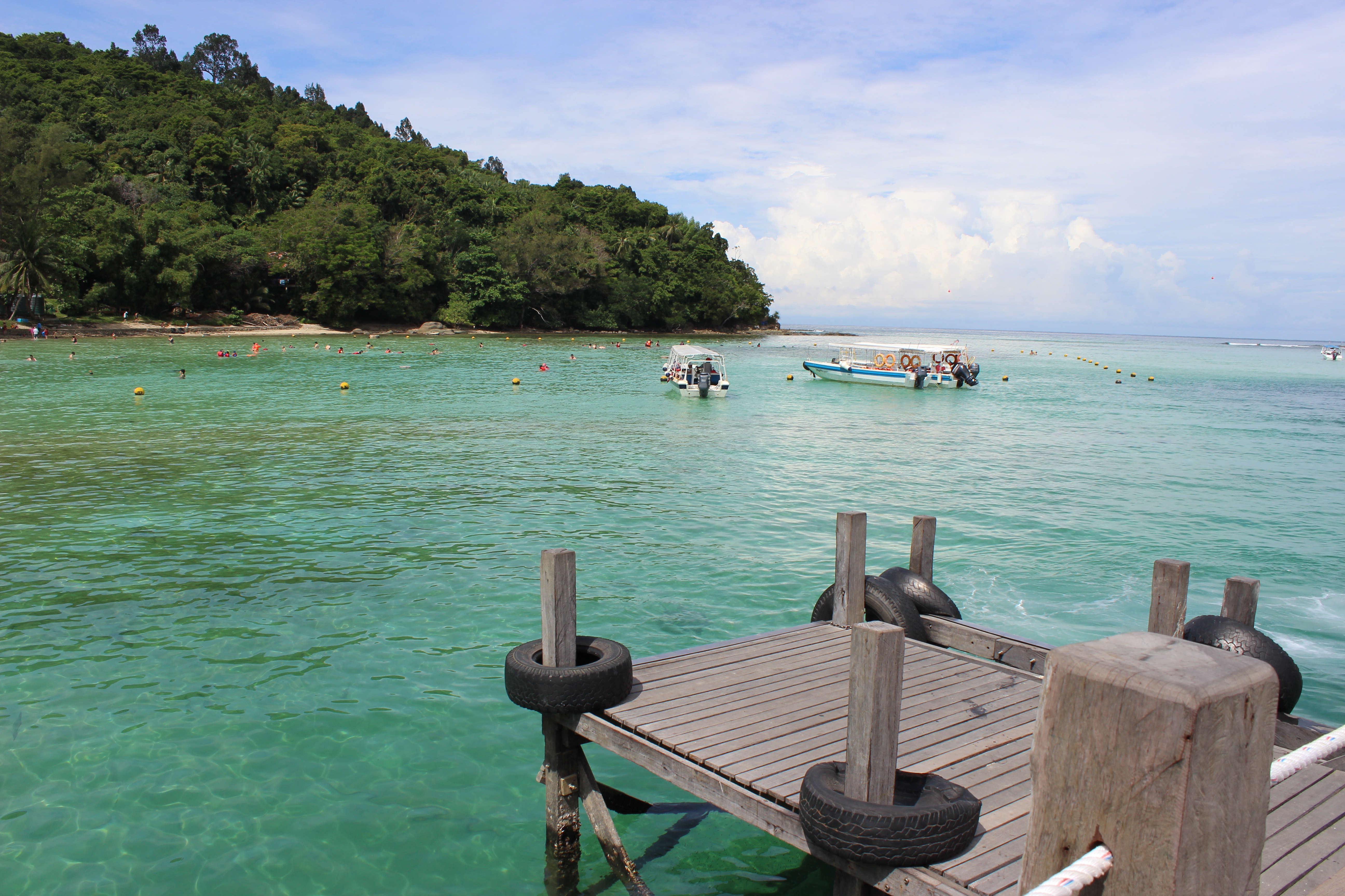 沙比岛~出海准备海上拖曳伞 pulau sapi