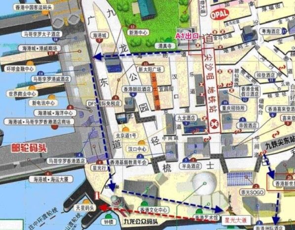 怎么去香港尖沙咀海港城的apple的专卖店?
