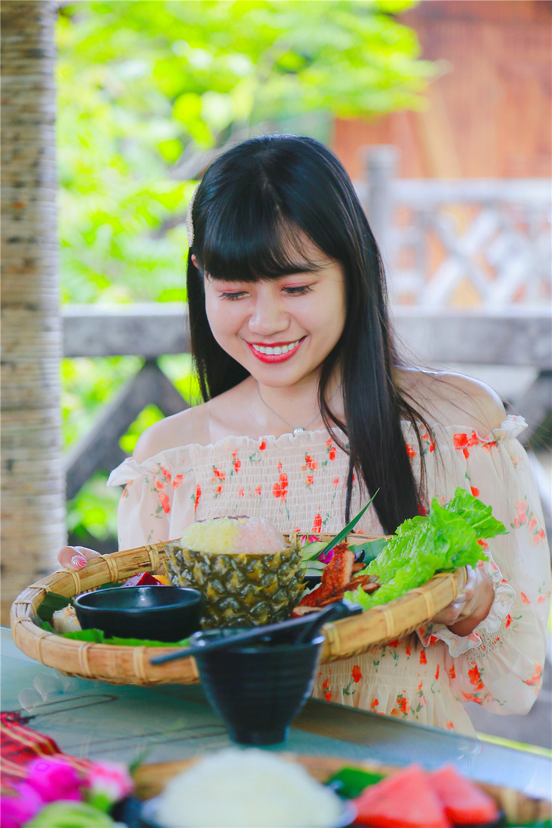 槟榔谷簸箕餐，视觉和味觉的双重享受 - 保亭游记攻略