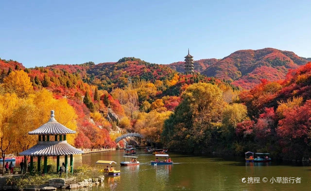 济南南部山区红叶谷图片