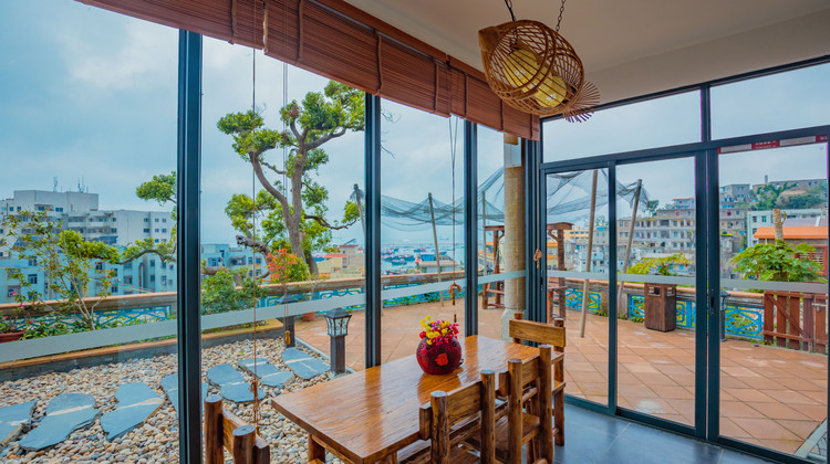 珠海桂山岛蓝色海岸精品别墅1-3晚,桂山岛半山腰小清新民宿,海景一览