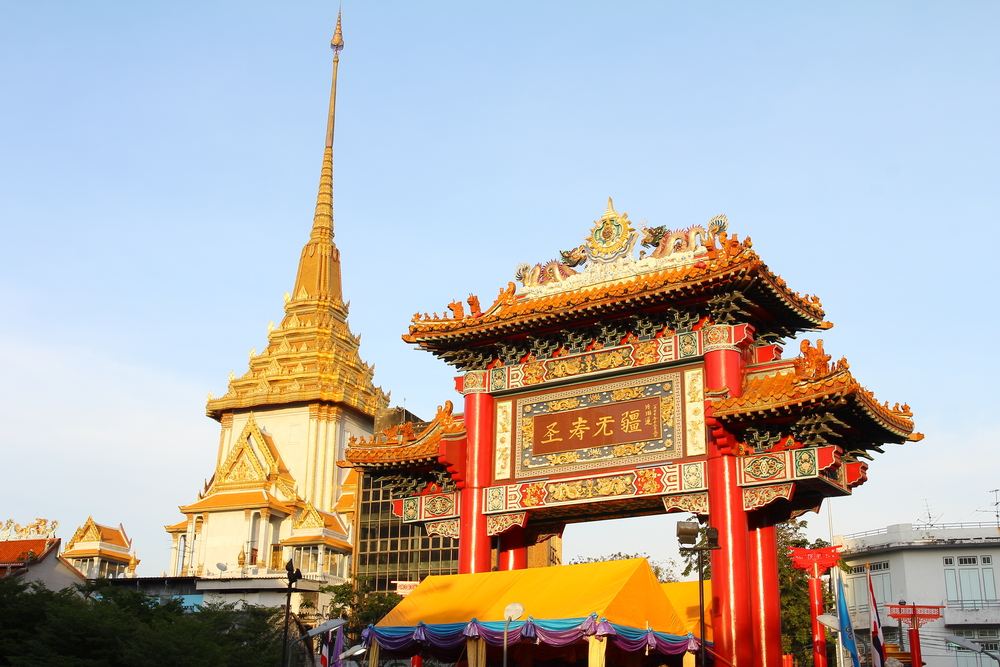 泰国曼谷 中华门牌楼 Chinatown Gate