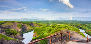 郴州汝城温泉福泉汤谷汝城温泉文化园飞水寨景区飞水寨南国天山大草原