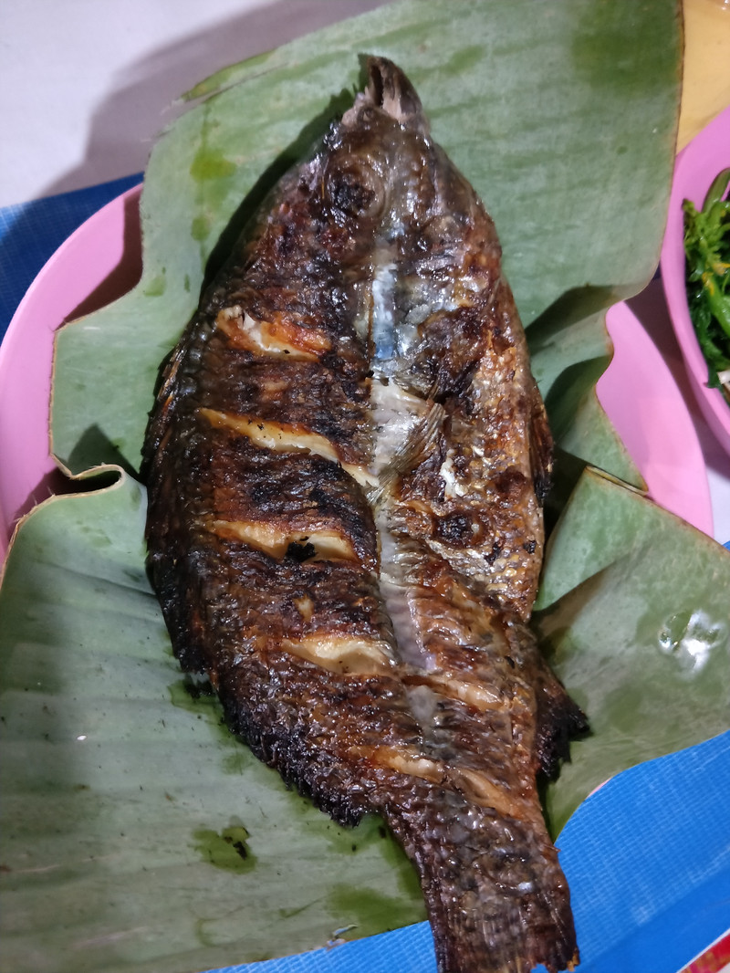 老挝烤鱼是当地美食推荐第一位.