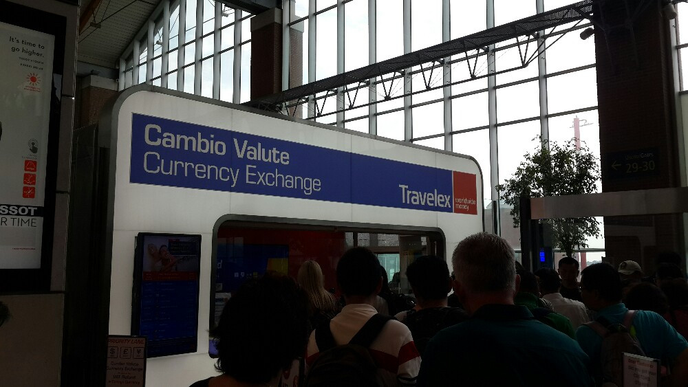 2016年7月意大利威尼斯马可波罗机场退税取现