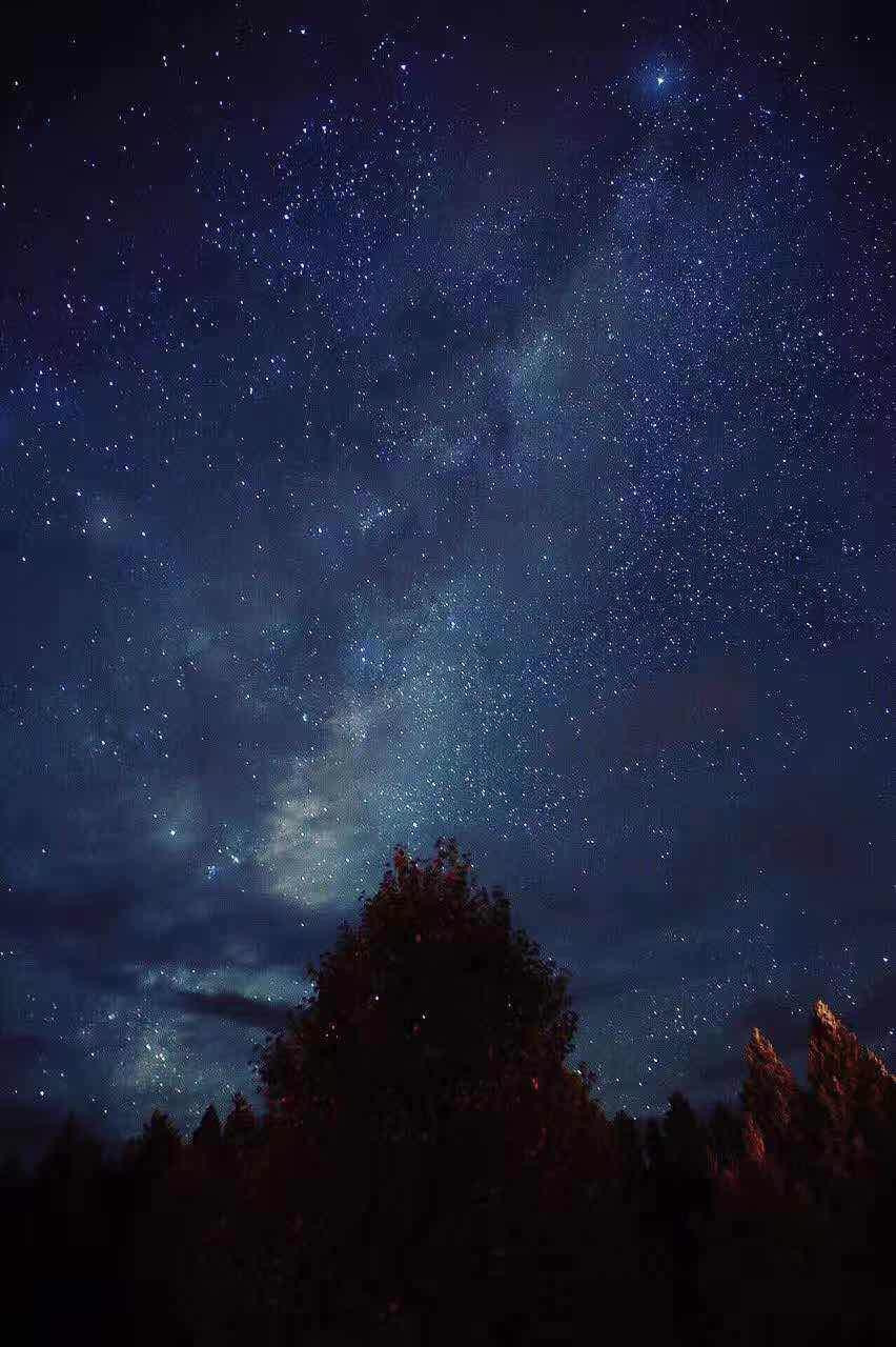             竟然守到了满眼星空