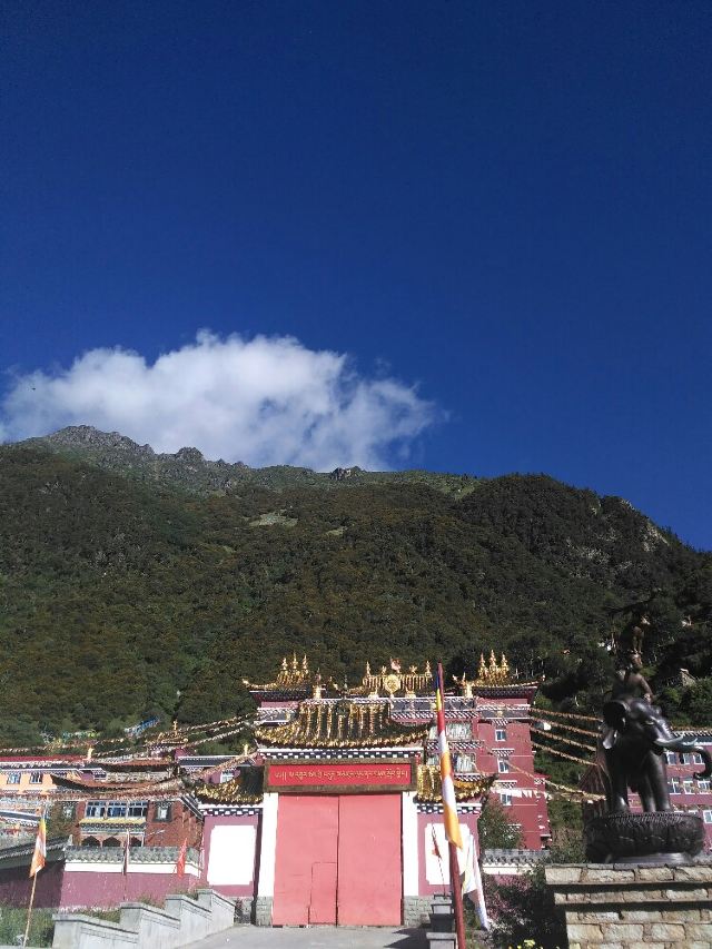 四川省金川县腾龙寺,全称腾龙夏周达基寺,坐落在雪域藏区四水六岗之一
