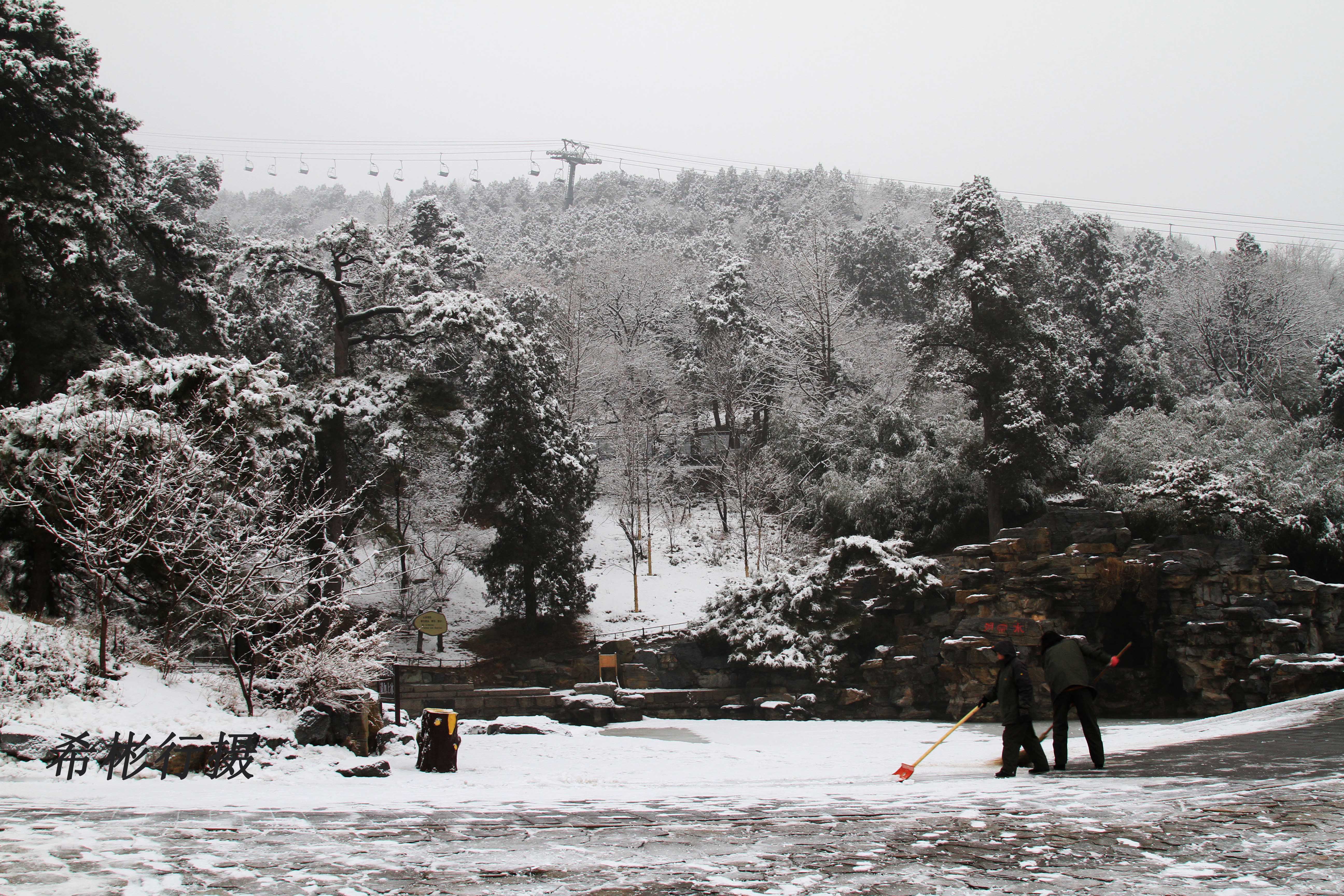 香山雪景