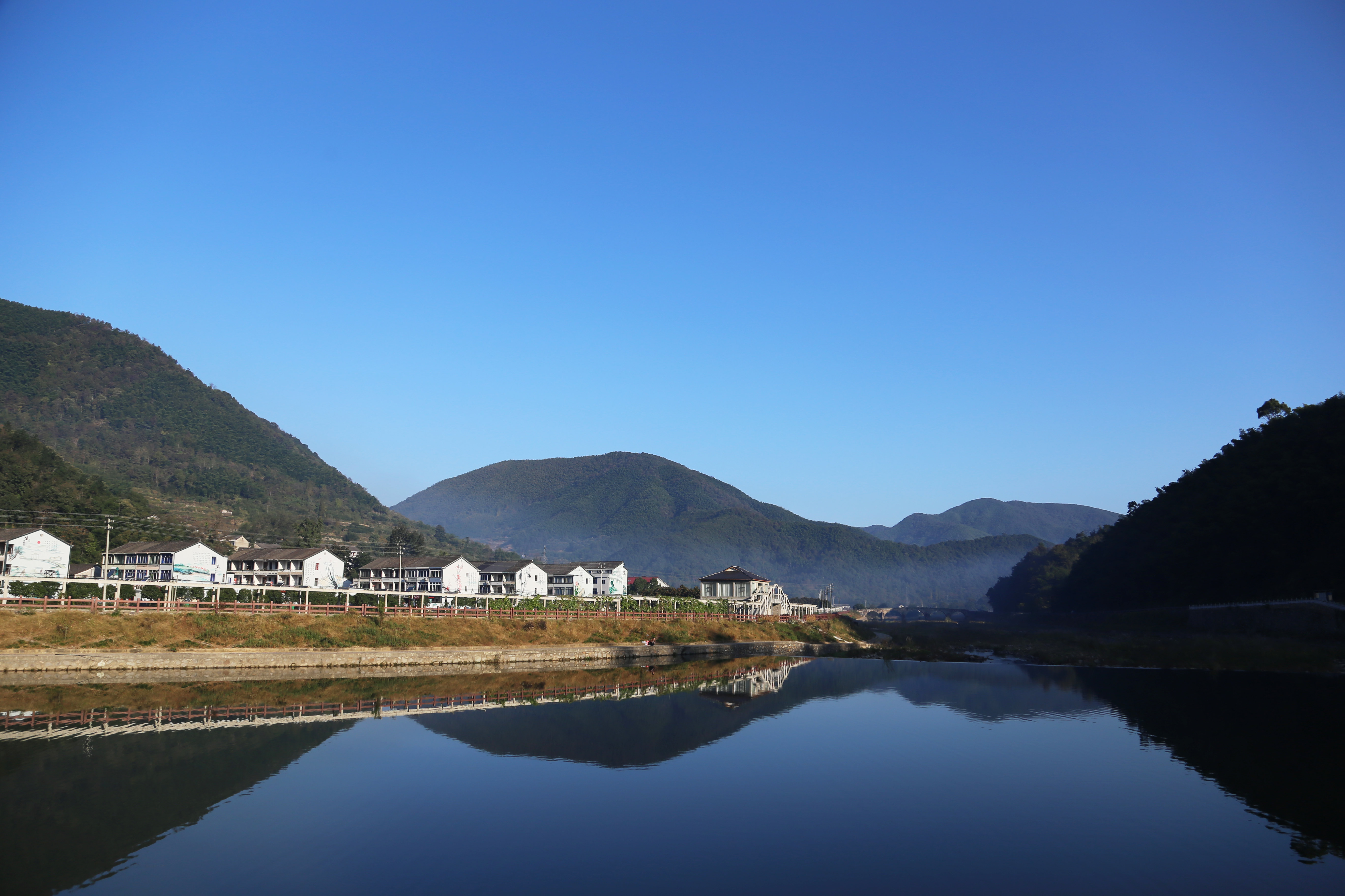 整齐的农村楼房. 奉化