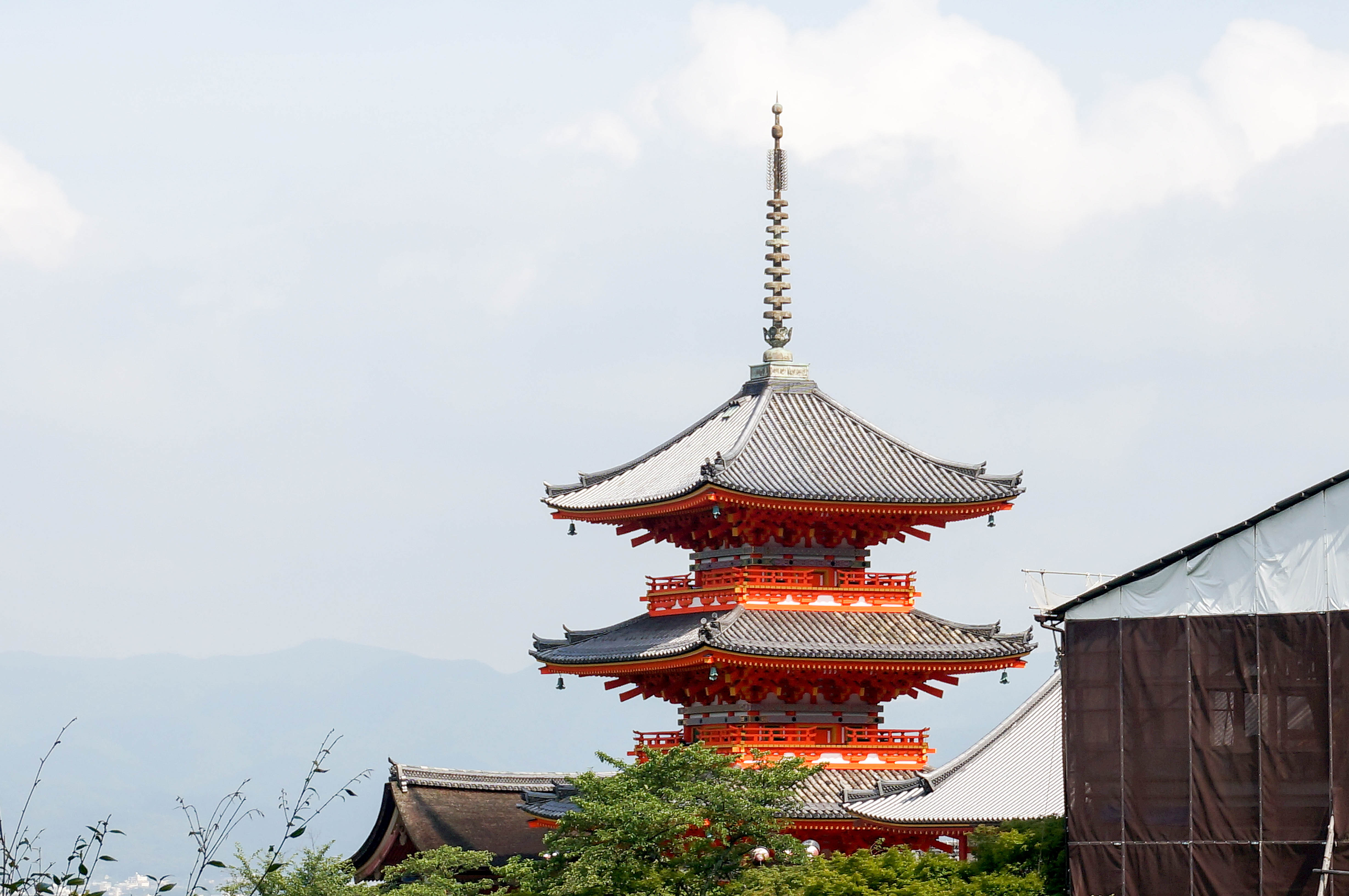 那么远那么近的五重塔. 清水寺