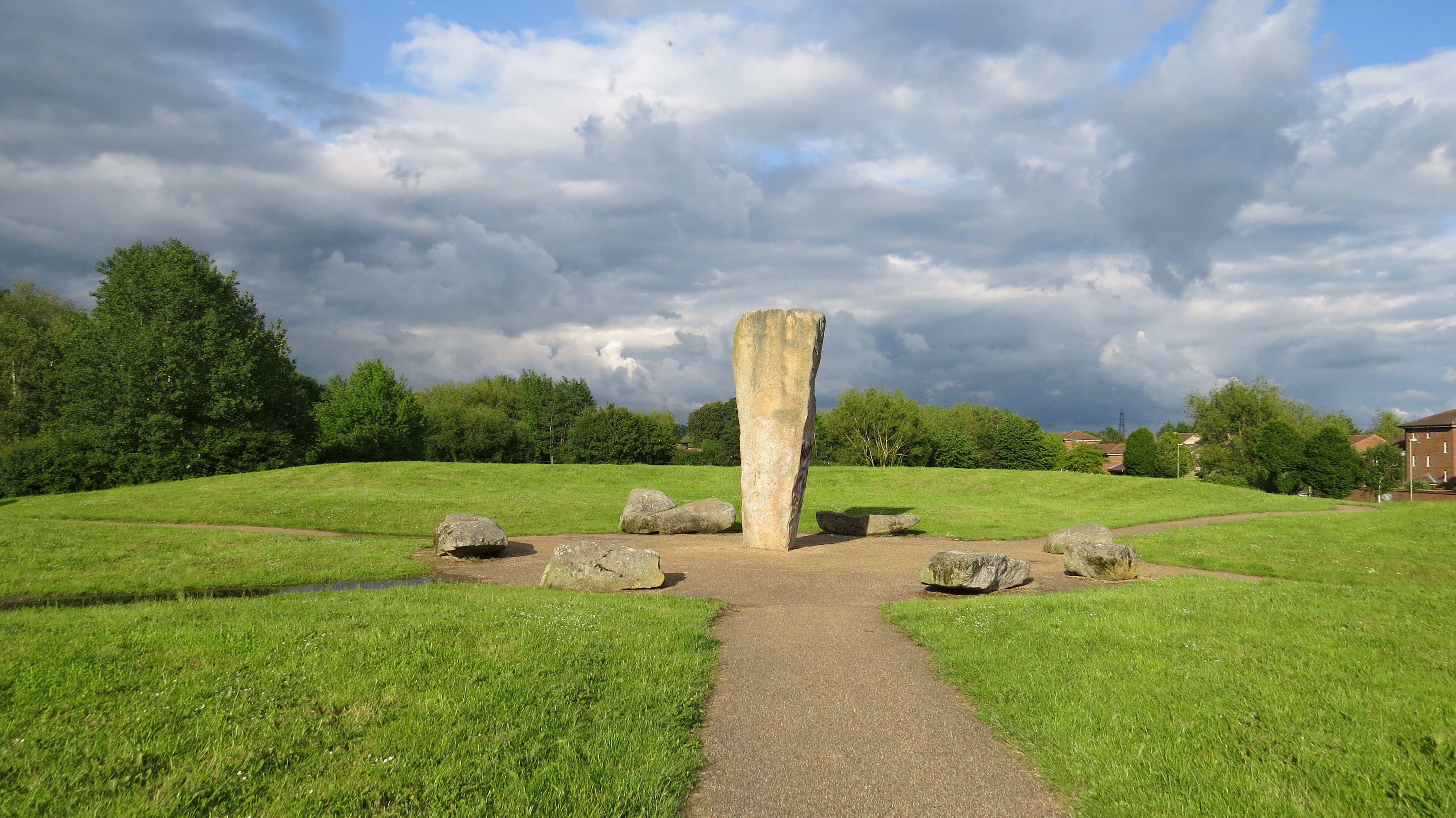 酒店门前的草坪. 在牛津预定的酒店
