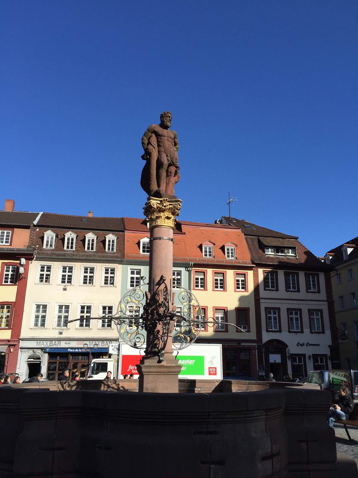 俾斯麦广场铜像 海德堡粮食广场