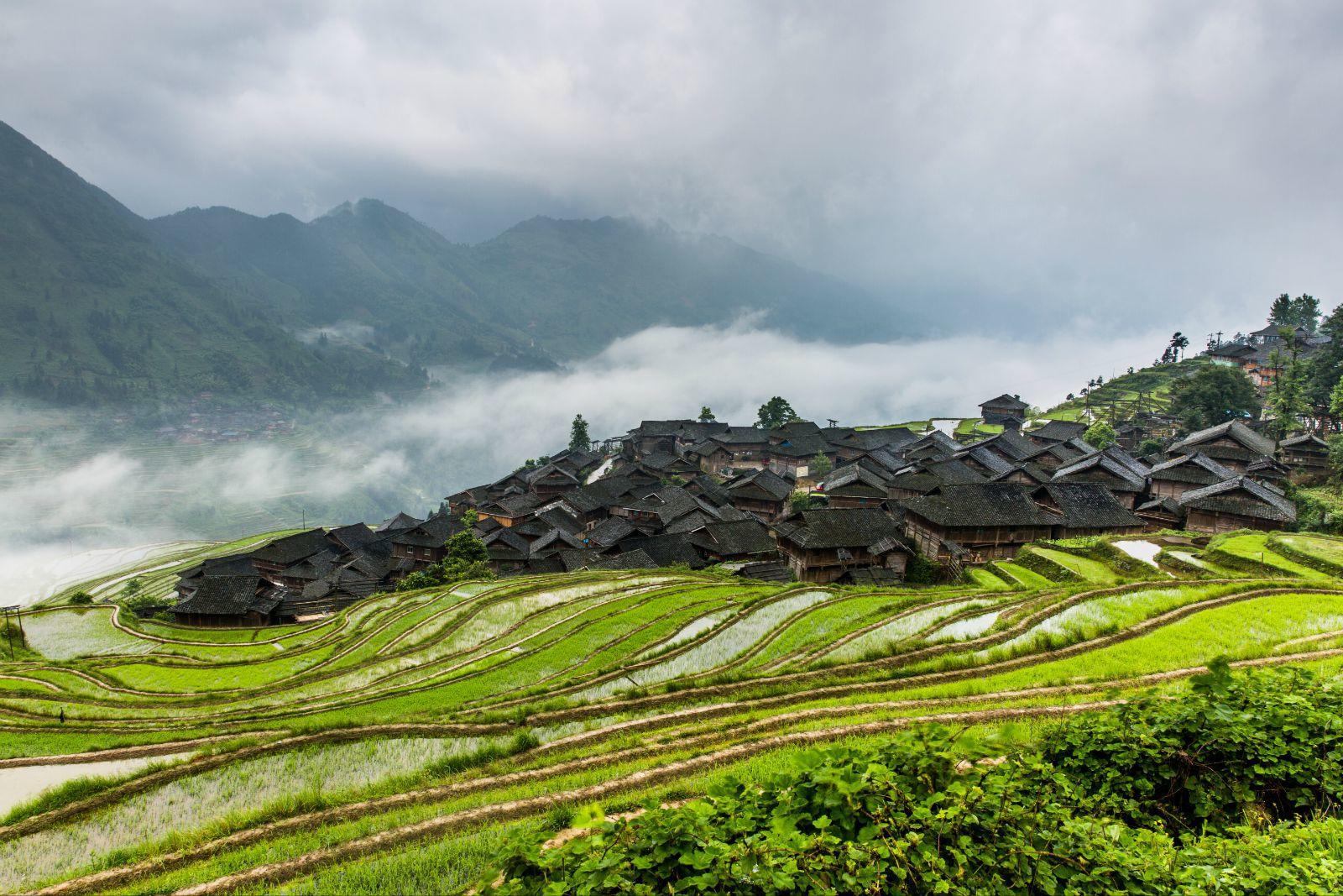 在苗乡侗寨听大歌,观梯田--环游黔东南
