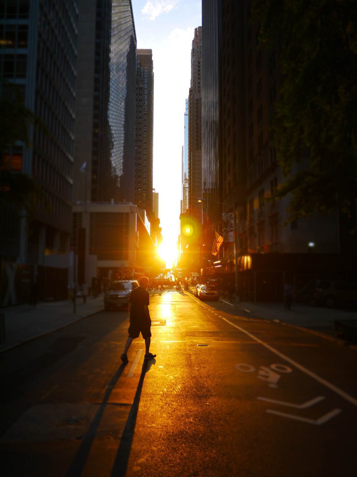 落日的余辉,光影中的表现好迷人 第五大道