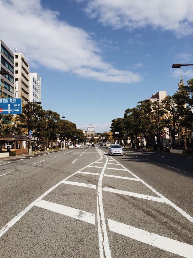 日本的道路就是这么干净,干净,净! 姬路市