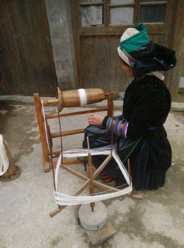 侗族织布工序