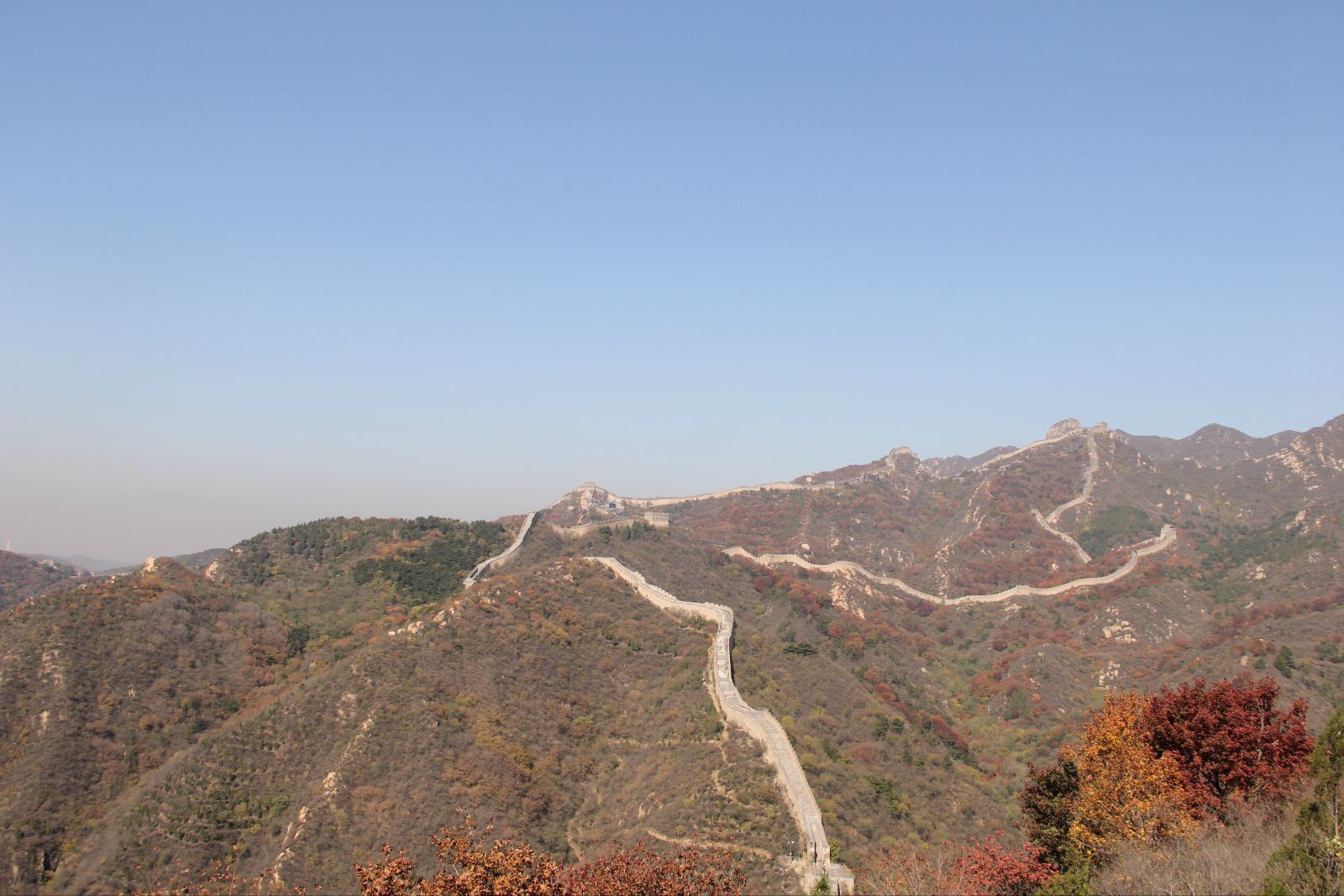 秋之绚烂--红叶艳映古长城