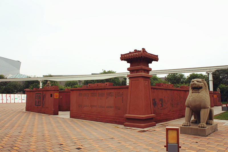 唐诗三百首绕城的城市迷宫建筑