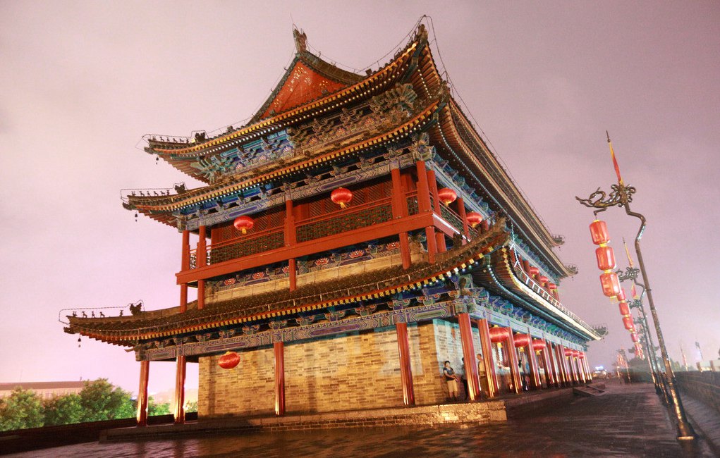 西安唐城墙图片