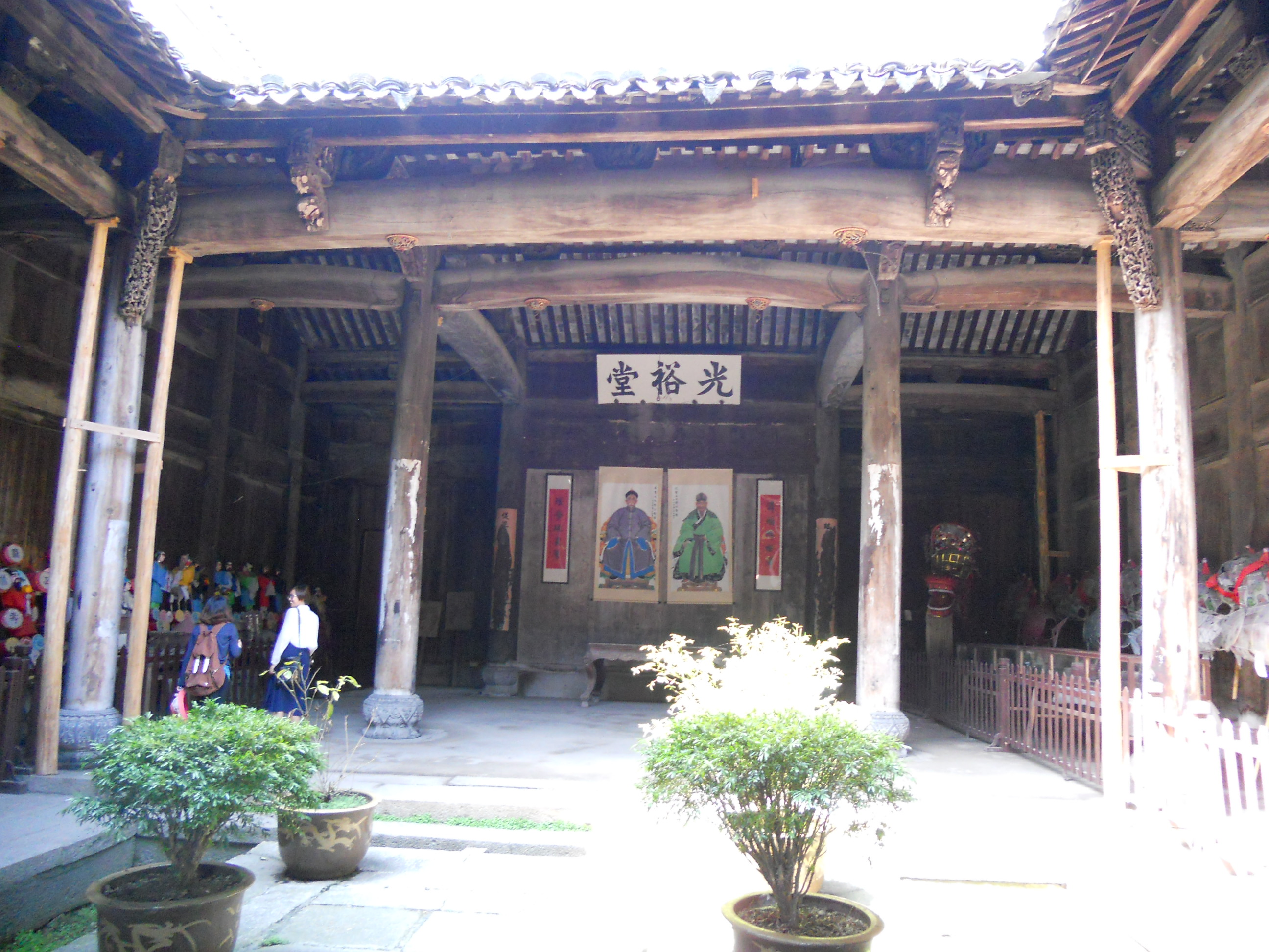 典型的徽派祠堂 查济