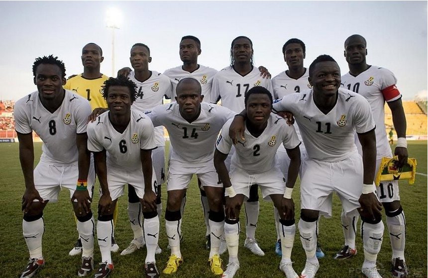 加纳国家足球队合影 加纳国家足球队